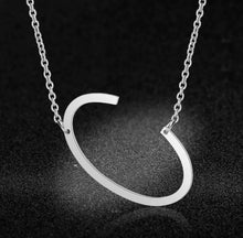 Load image into Gallery viewer, Silver Initial Chain