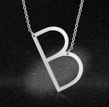 Load image into Gallery viewer, Silver Initial Chain