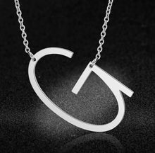 Load image into Gallery viewer, Silver Initial Chain