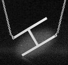 Load image into Gallery viewer, Silver Initial Chain
