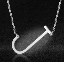 Load image into Gallery viewer, Silver Initial Chain