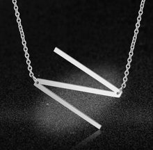 Load image into Gallery viewer, Silver Initial Chain