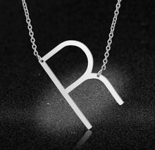 Load image into Gallery viewer, Silver Initial Chain