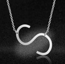 Load image into Gallery viewer, Silver Initial Chain