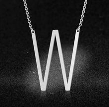 Load image into Gallery viewer, Silver Initial Chain
