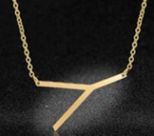 Load image into Gallery viewer, Gold Initial Chain